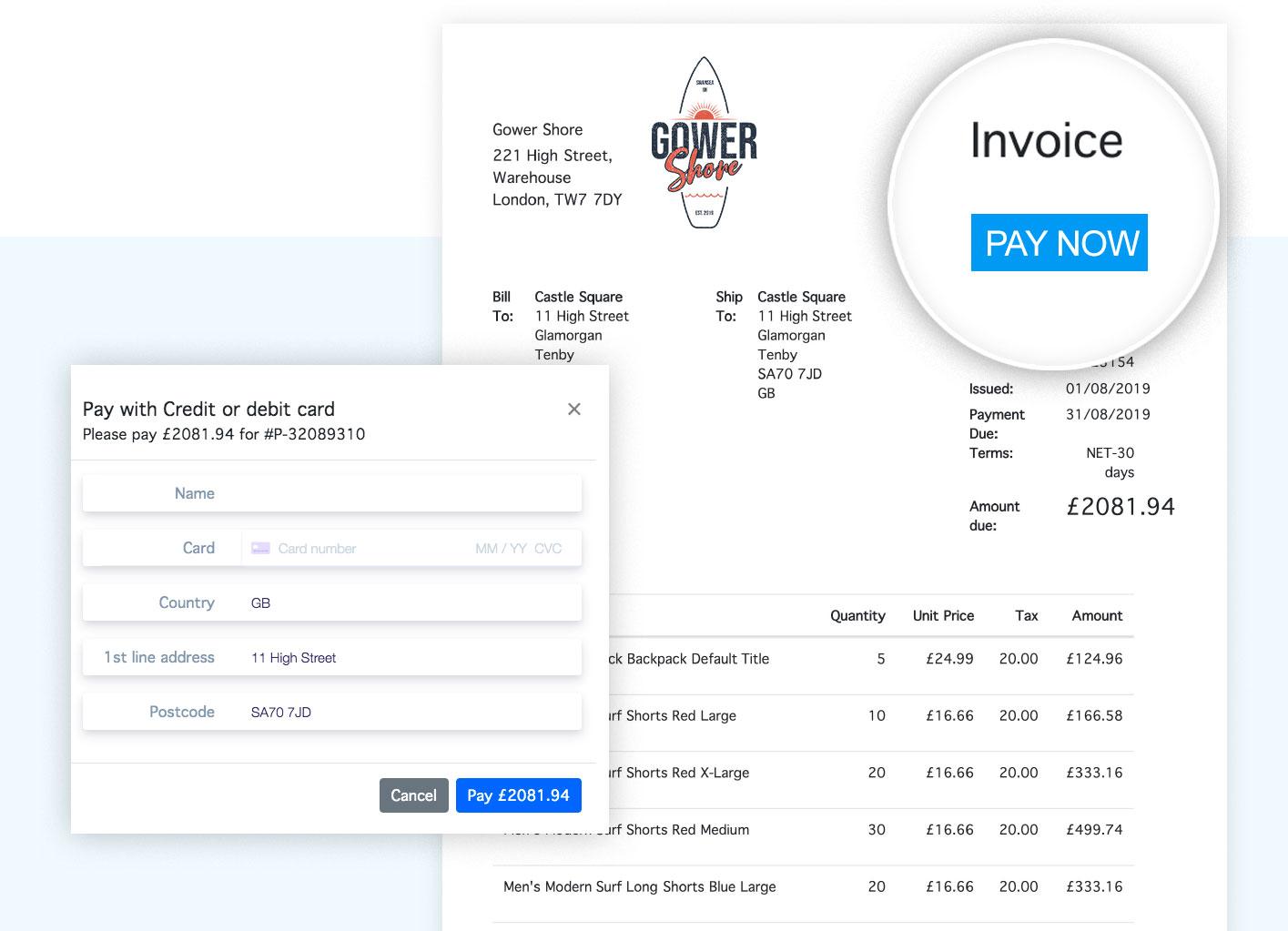 Add your logo to your wholesale invoices
