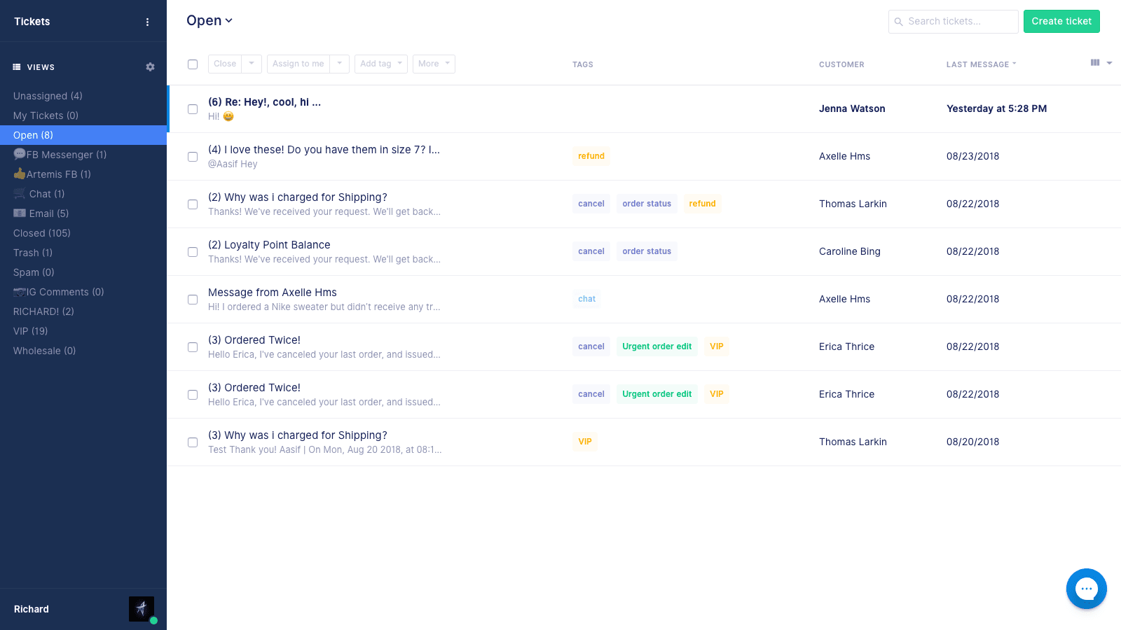 Gorgias integration