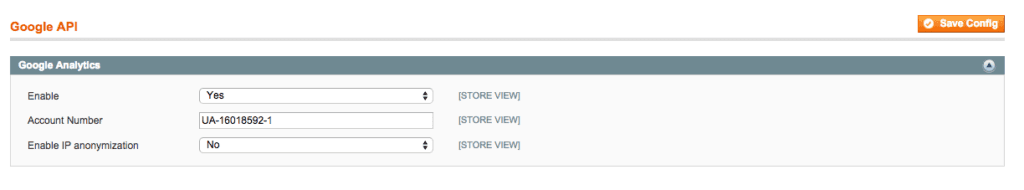 Adding Google Analytics to a Magento website